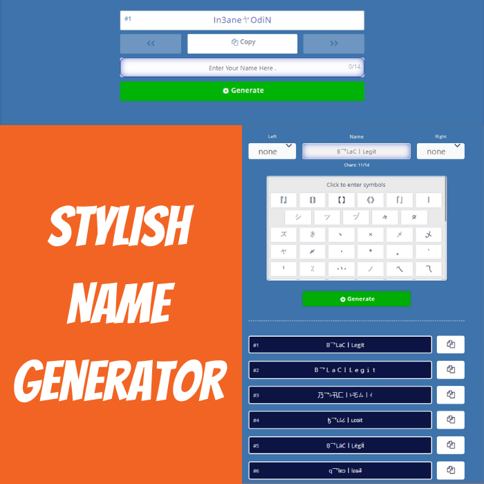 Stylish Name Generator Plugin For WordPress